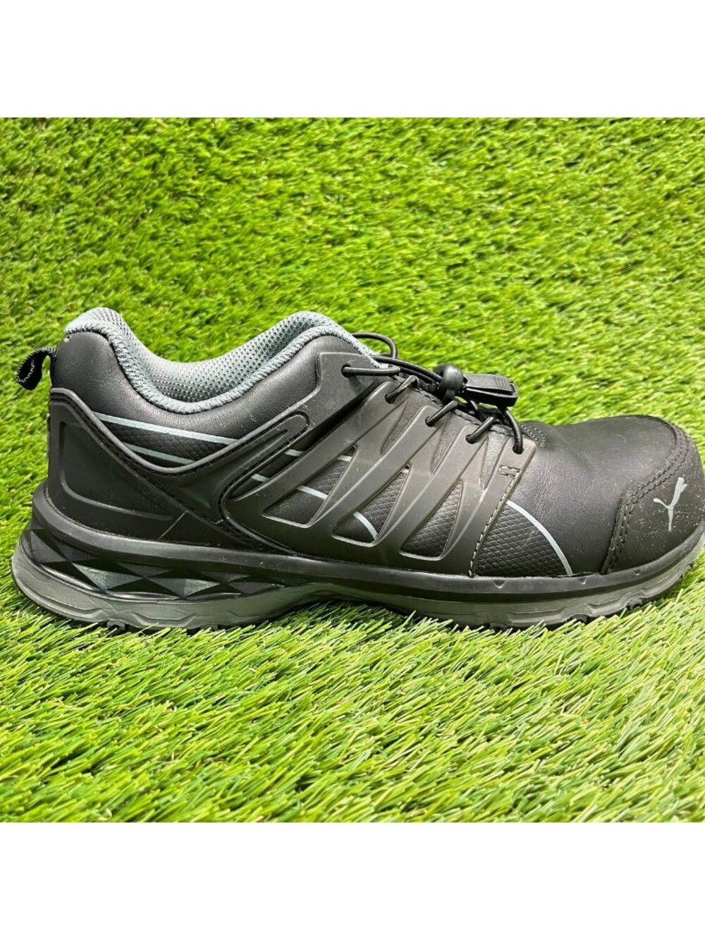 Puma Velocity 2.0 Womens Size 9 Black Leather Composite Toe Safety Work Shoes